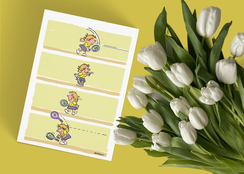 Stonehouse Collection | Hilarious Tennis Note Card Set | Perfect for Tennis Lovers, Coaches, and Players | 10 Blank Cards with Envelopes | Funny Tennis-Themed Greetings for Birthdays, Thank Yous, and Just Because - Image 2
